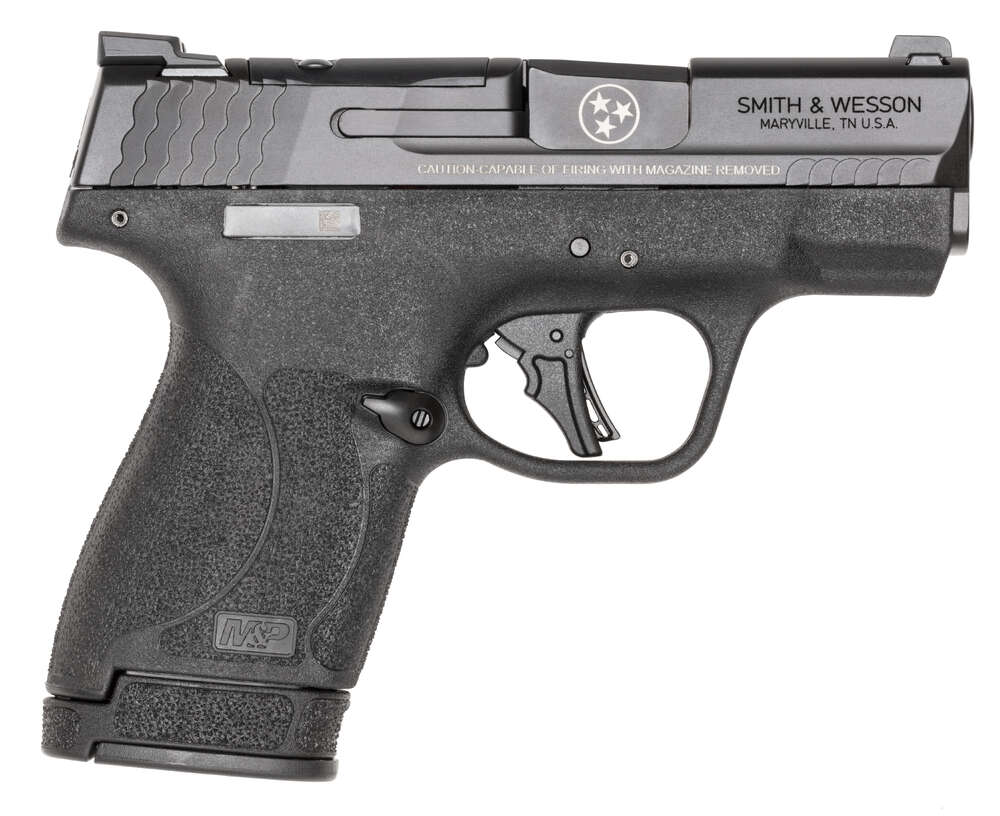 Handguns Smith&Wesson Ready Series 9mm M&P 9 Shield Plus OR TN Logo Night Sight No Safety Blk 9mm 3.1" 10/13 RND